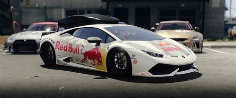 RedBull paintjob for F-NoHz's Lamborghini Huracan - GTA5-Mods.com