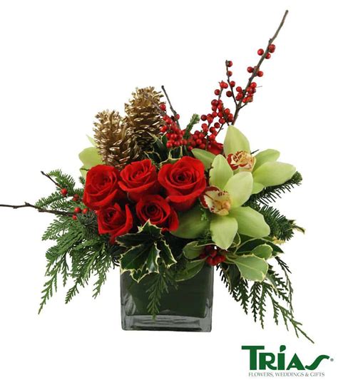 Unique Holiday Arrangements - Trias Flowers