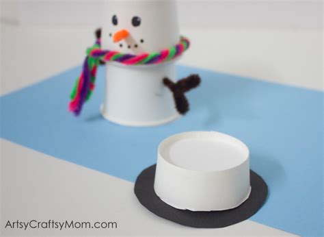 Absolutely Adorable Paper Cup Snowman Craft for Christmas