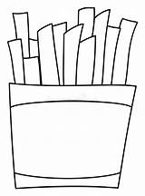 Printable Coloring Pages Fries sketch template