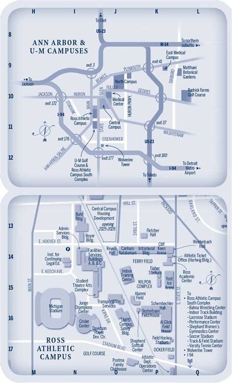 Central Campus University Of Michigan Map - Gracia Georgeanne