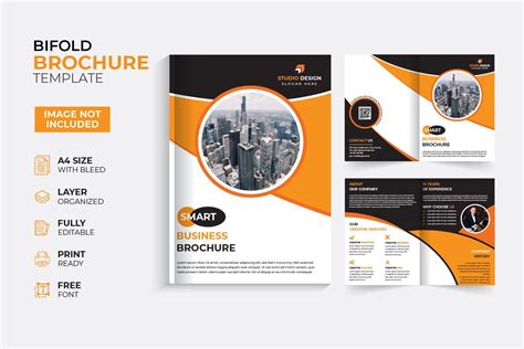 Modern Multipurpose Bifold Brochure Template Design | Brochure | gstudiovect | 90389 ...