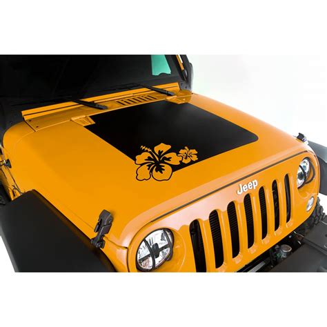 12300.14 Rugged Ridge Hood Decal, Hibiscus, 2007-2015 Jeep Wrangler | CSE Offroad