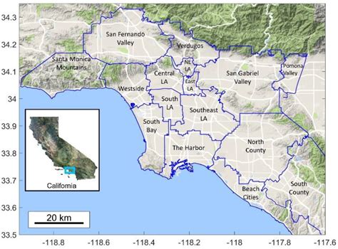 Los Angeles Zones Map