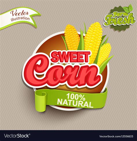 Sweet corn logo Royalty Free Vector Image - VectorStock