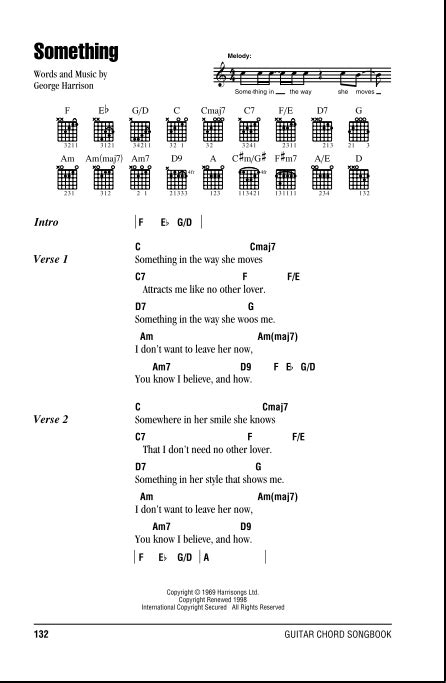 Something - Guitar Chords/Lyrics | zZounds