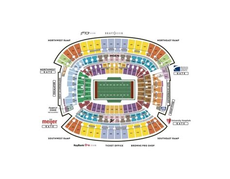 Seating & Maps | Cleveland Browns Stadium