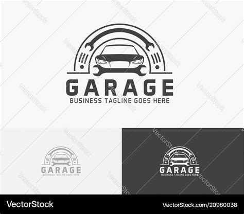 Garage logo design Royalty Free Vector Image - VectorStock