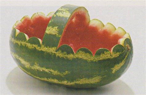 How to carve a watermelon basket. | Watermelon carving, Watermelon basket, Watermelon carving easy