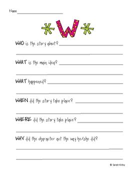 5w questions worksheet msrodriguezs blog - five w questions who what when where why home time ...