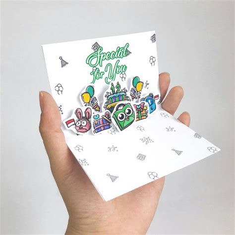 Jual Kartu Ucapan Doodle Tokopedia Pop Up Mini Card - TANPA Ucapan - Kota Tangerang Selatan ...