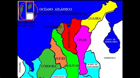 Mapa De La Region Caribe