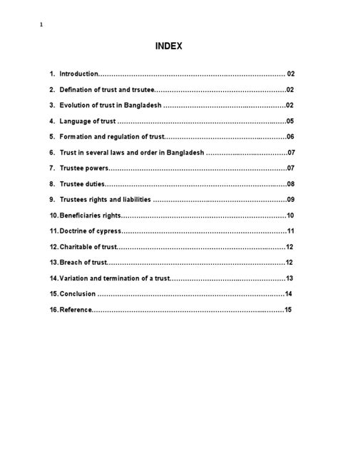 Law of Trust, A Study On The Concept of Trust & Trustees in Bangladesh ...