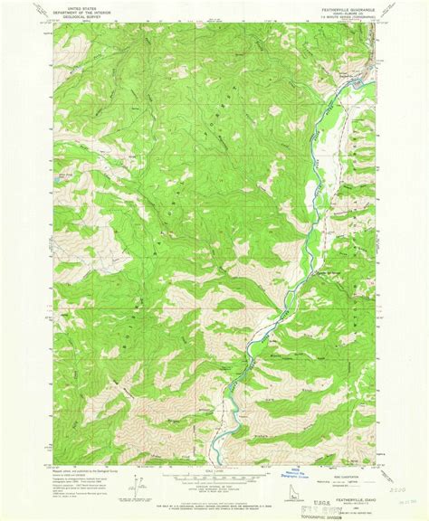 1964 Featherville, ID - Idaho - USGS Topographic Map - Historic Pictoric