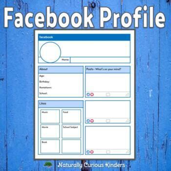 Facebook Profiles - Start of School by Naturally Curious Kinders