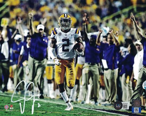 Justin Jefferson Autographed/Signed LSU Tigers 8×10 Photo Beckett ...