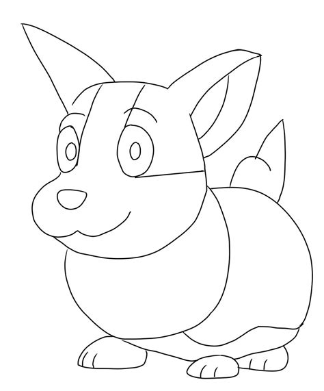 Yamper Lineart by CaptainEdwardTeague on DeviantArt