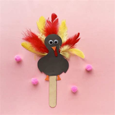 Kid's Thanksgiving Turkey Puppet DIY - Kiss My Tulle