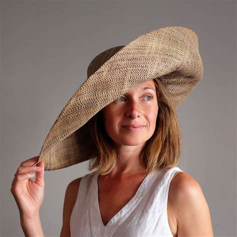 large brim fold up straw hat by plum & ivory | notonthehighstreet.com