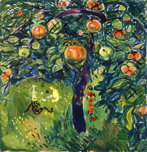 The Apple Tree - Edvard Munch Paintings