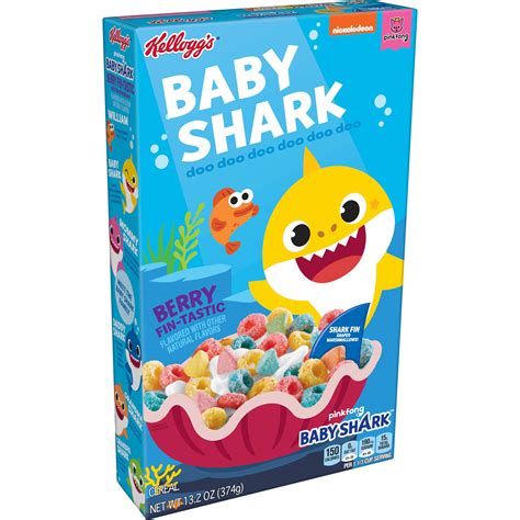 Buy Kellogg's Pinkfong Baby Shark Breakfast Cereal, Berry Fin-Tastic ...