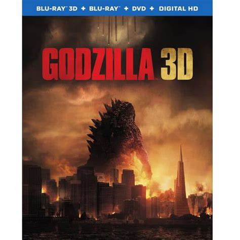 Godzilla (2014) (3D Blu-ray + Blu-ray + DVD + Digital HD) - Walmart.com ...