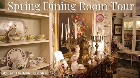 New SPRING & EASTER DECORATING!! - Dining Room Tour 2023 - Decorating Nerds