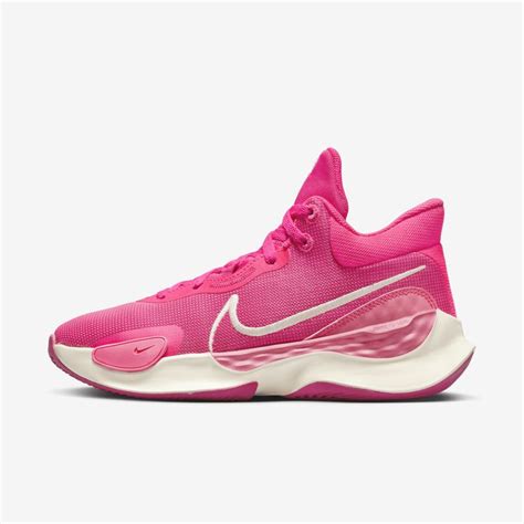 the nike zoom basketball shoe in pink and white is on sale for just $ 99