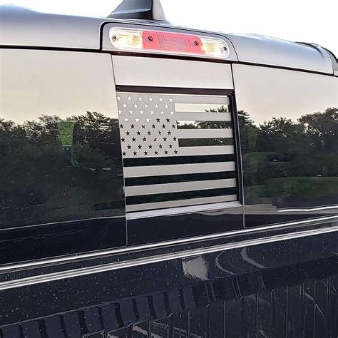 Buy Senksll American Decals for Trucks Rear Back Middle Sliding Window Decal with and Fits Dodge ...