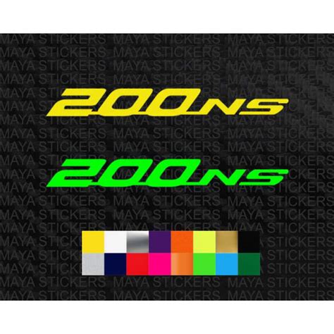 Pulsar NS200 logo decal sticker for bikes and helmets (Pair of 2 stickers) | Pulsar, Ns logo ...
