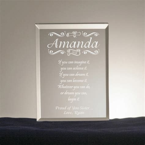 Congratulatory Personalized Graduation Gift Plaque