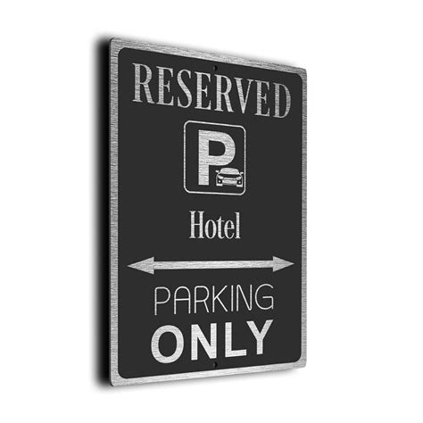 Hotel Parking Only Sign | Hotel Parking Only Sign for Garge | Brushed ...