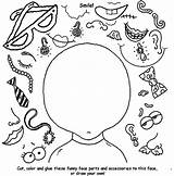 Create Your Own Superhero Template Sketch Coloring Page sketch template