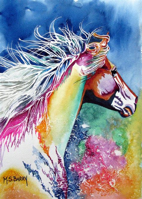 Watercolor Print of a Horse From an Original Piece of Artwork - Etsy