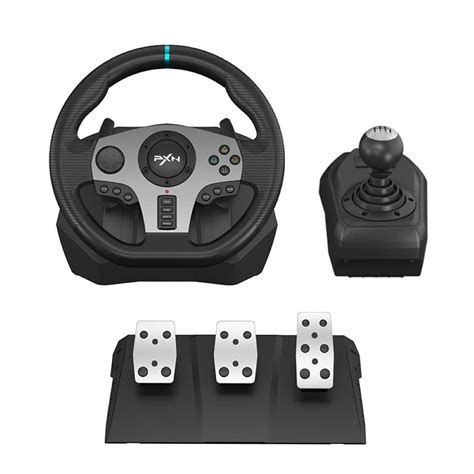 Prettyia Universal Racing Wheel 90 Degree USB Car Race Steering Wheel w/Pedals for PS3 Android ...