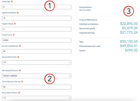 How to use the Education Savings Calculator