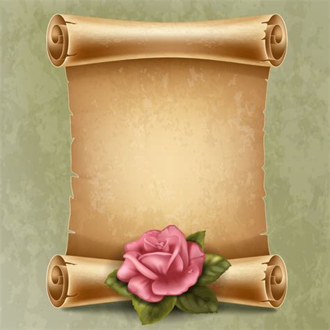 Creative scroll paper background vector set Free vector in Encapsulated PostScript eps ( .eps ...