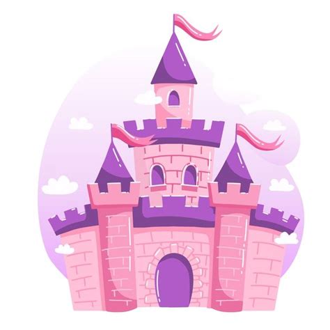 Projeto de ilustração com castelo | Vetor Premium | Castle illustration ...