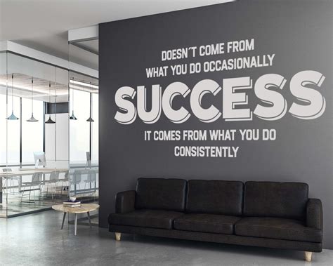 Success Wall Decal Office Wall Art Office Decor Office Wall - Etsy