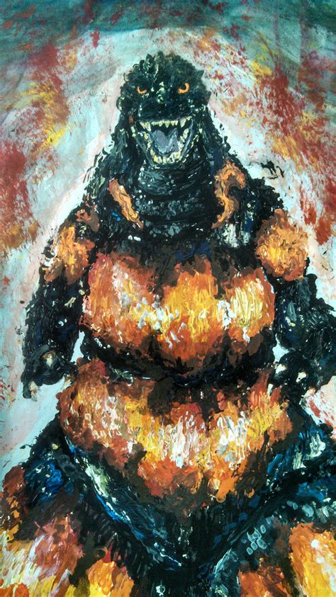 Burning godzilla poster +Complete+ by MochaRaven on DeviantArt