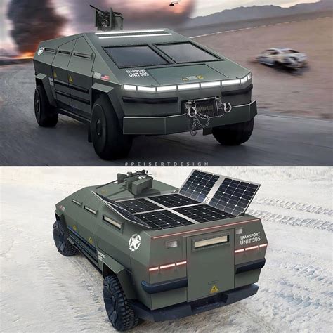 Tesla Cybertruck Gets Turned Into the Ultimate Tactical Military Vehicle - TechEBlog