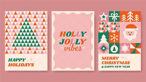 3 Retro Christmas Posters - Graphics | Motion Array