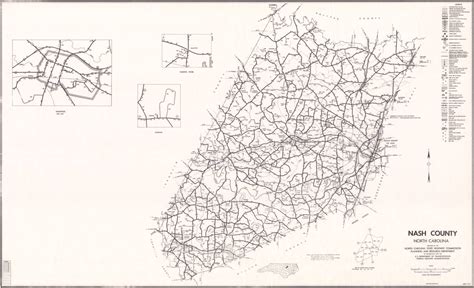 1972 Road Map of Nash County, North Carolina