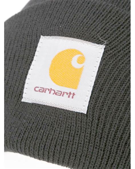 Carhartt Logo Patch Beanie in Black for Men - Save 69% | Lyst