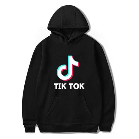 Tik Tok Printed Long Sleeve Pullover Hooded For Kids | Sweatshirts ...