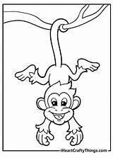 Baby Monkey Coloring Pages sketch template