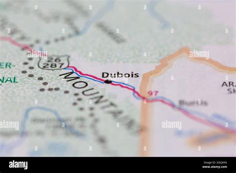 Map of dubois wyoming hi-res stock photography and images - Alamy