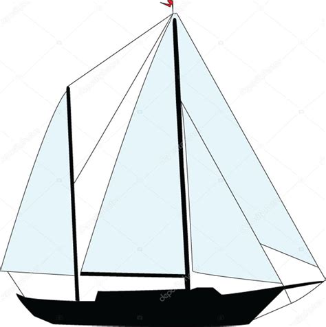 Sailing boat — Stock Vector © violeta #2186218