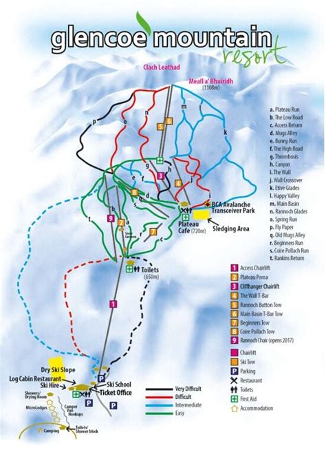 Glencoe Mountain Resort Ski Resort Guide, Location Map & Glencoe ...