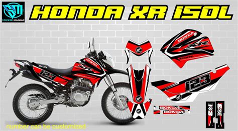 Sticker Set Compatible With Per HONDA XR 150 L 2016 MXPKAD15036 ...